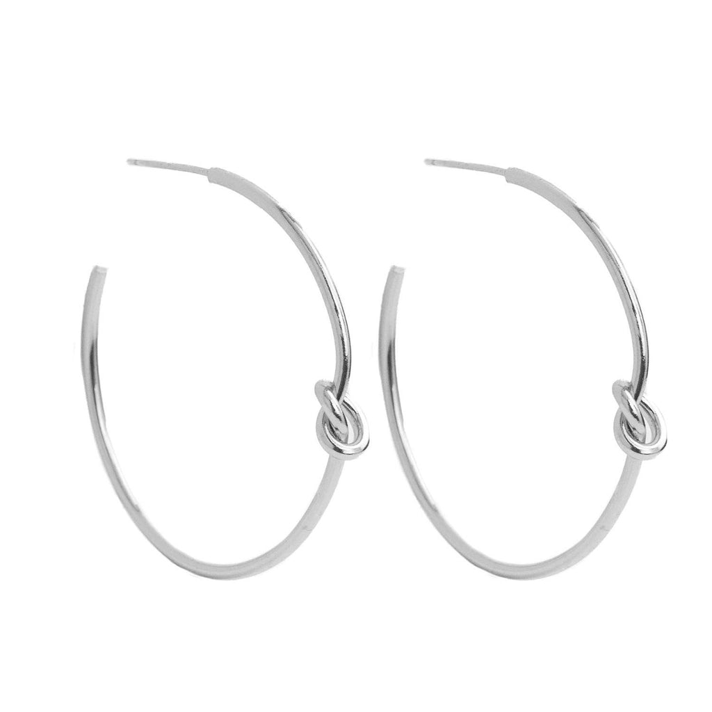 Splendid Iris - Delicate Knot Hoop