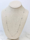 Prep Obsessed Wholesale - Sterling Silver Pave Station Necklace