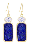 Zoey Simmons - Lapis Drop Earrings - GF