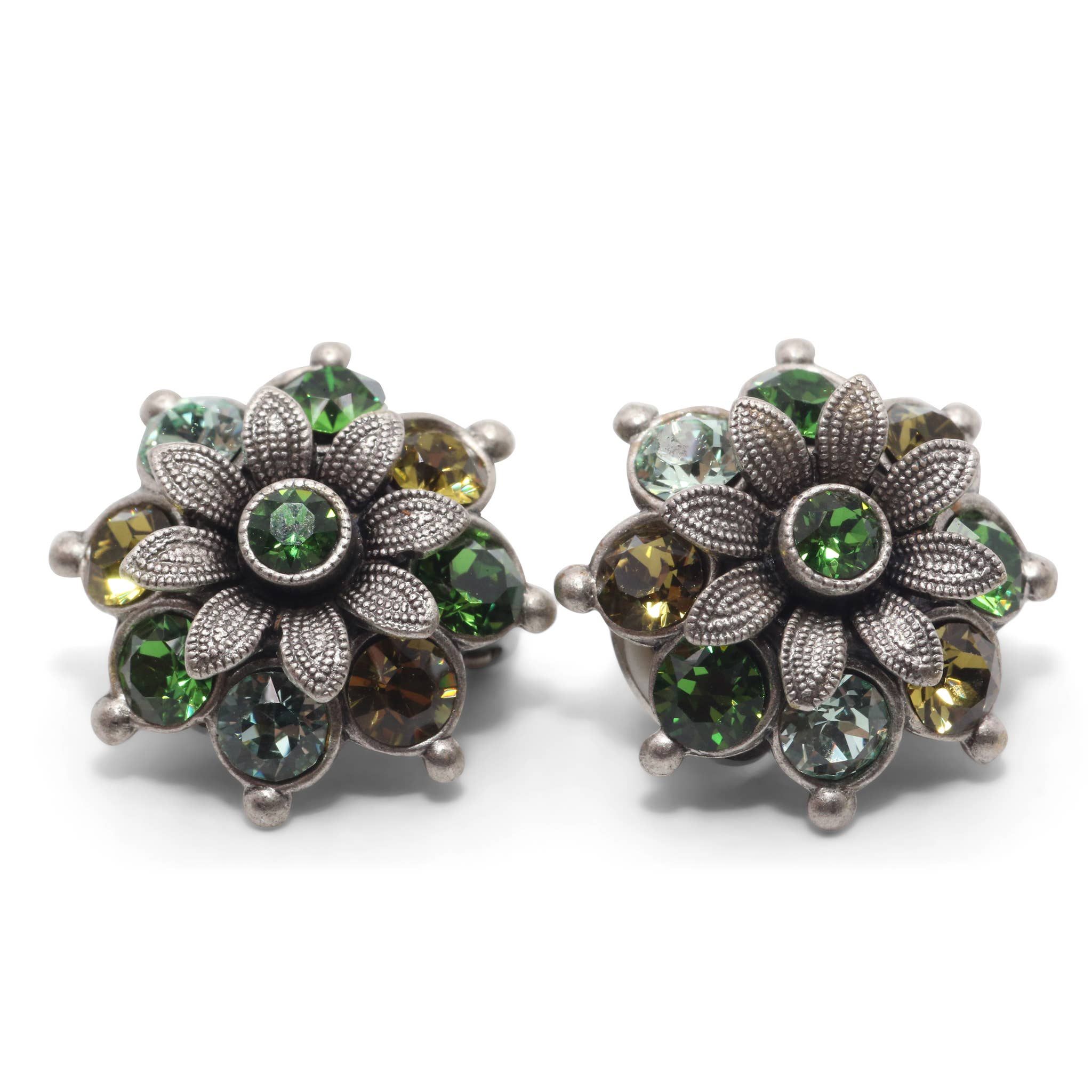 Soul Collection - Ear clip Blossom Flavia with Premium Crystal