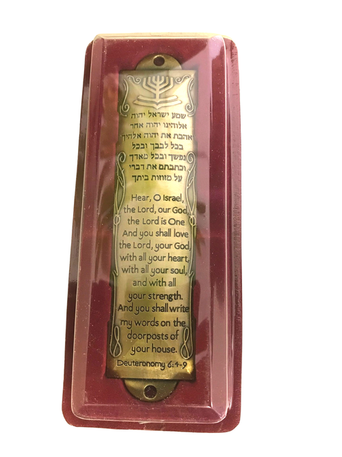 3 Arches USA - Mezuzah with Scroll in Hebrew and English-5.5 Inches Tall
