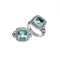 Bali Designs - AR-6146-BT-7" Sterling Silver Ring With Gemstone