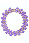 Eye Candy Los Angeles - Adel Purple Collar Necklace