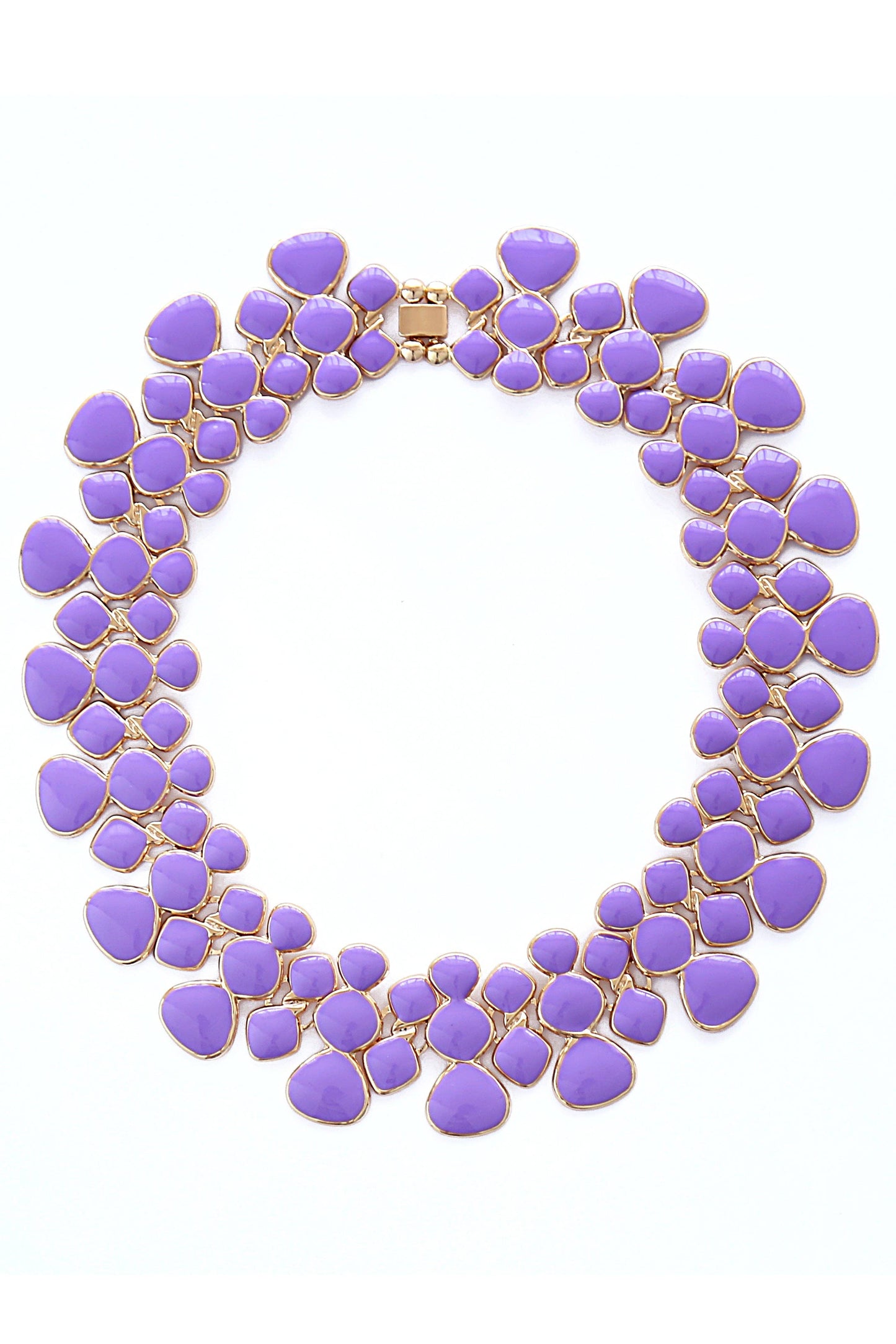 Eye Candy Los Angeles - Adel Purple Collar Necklace