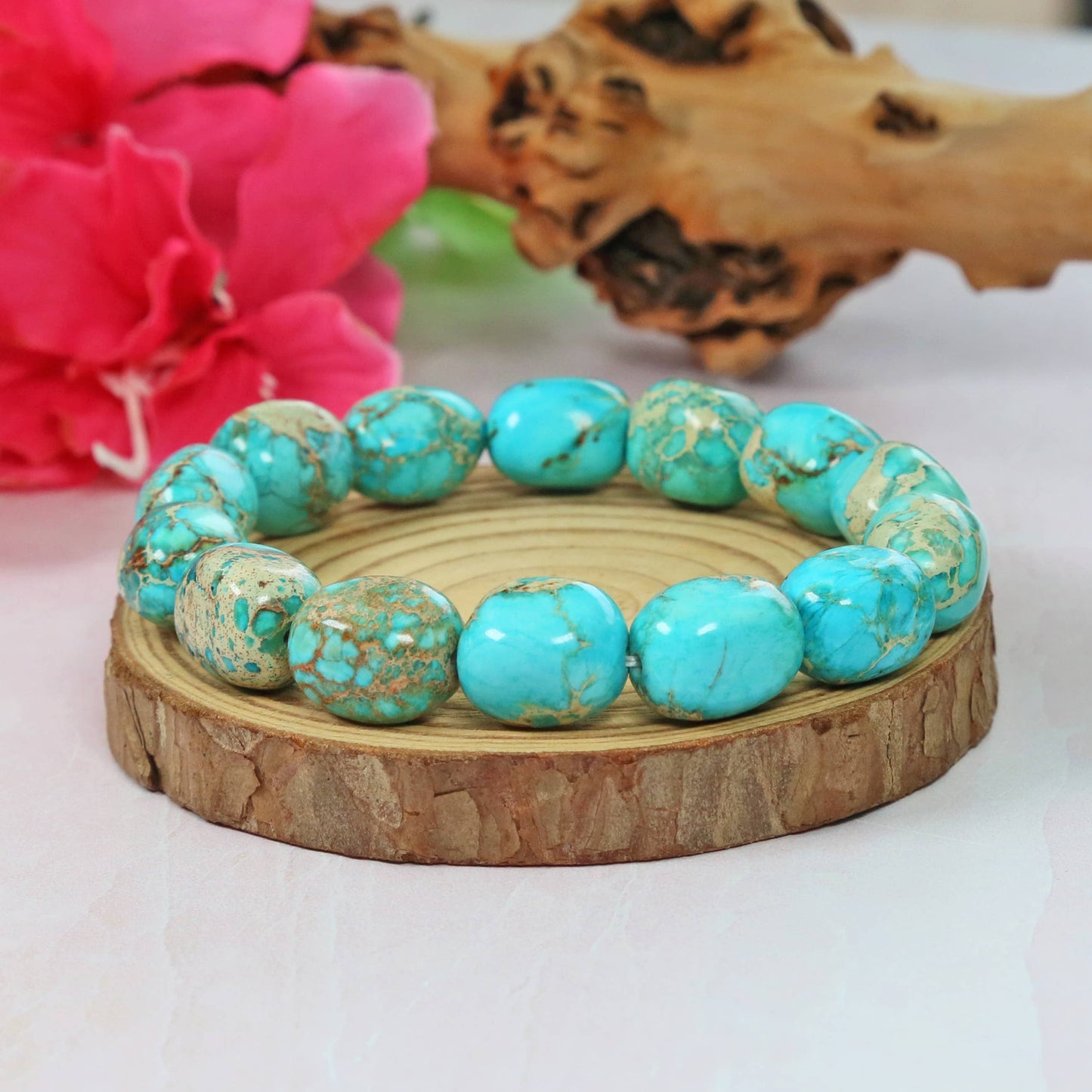 Imperial Jasper Beaded Bracelet