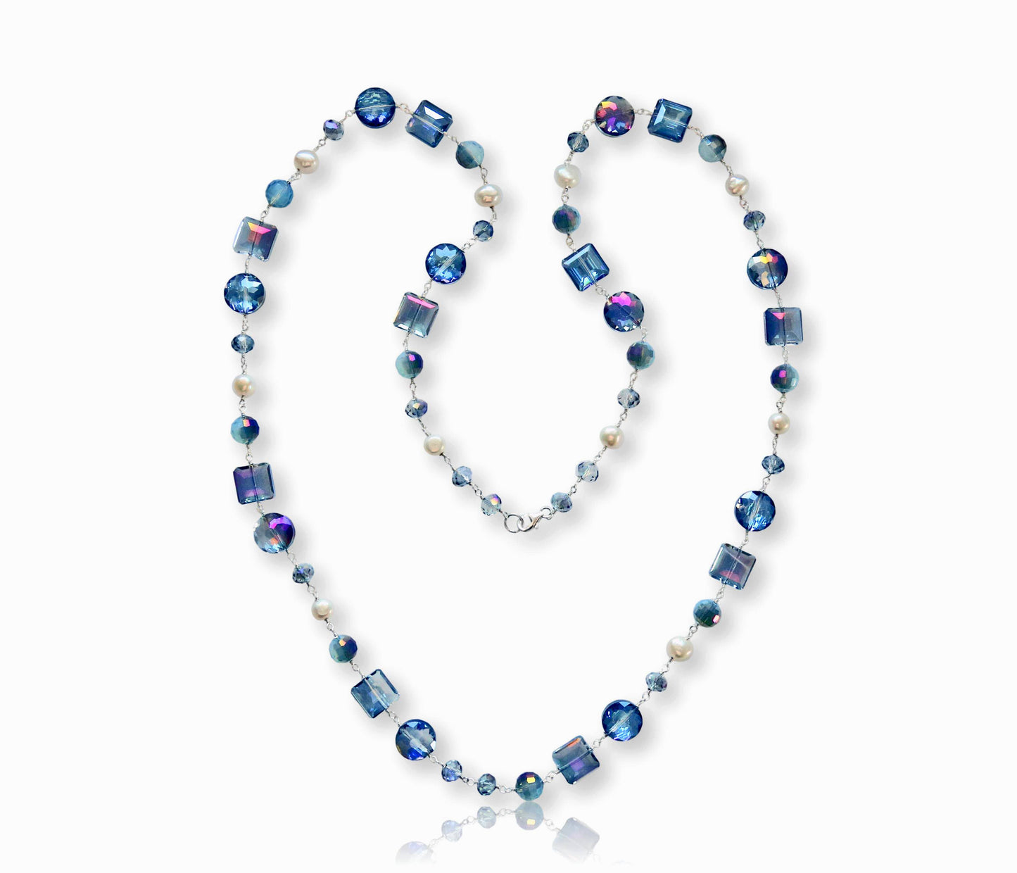 IST Jewelry - Crystal and Pearl Necklace