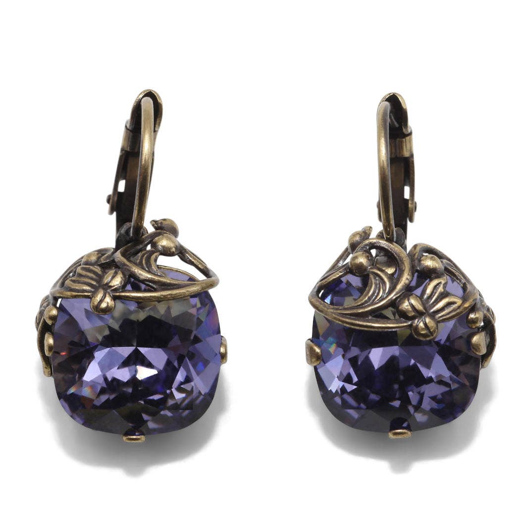 Soul Collection - Valentina drop earrings with premium crystal