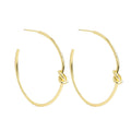 Splendid Iris - Delicate Knot Hoop