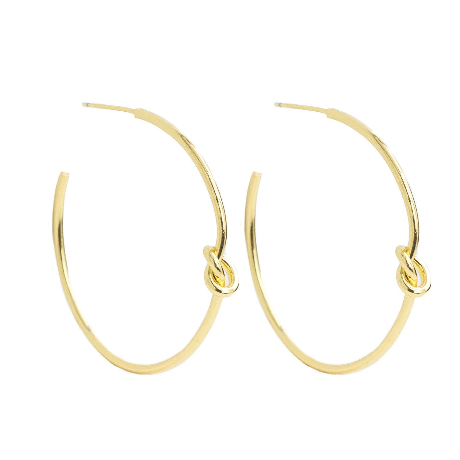 Splendid Iris - Delicate Knot Hoop