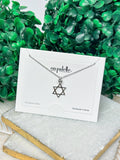 Prep Obsessed Wholesale - Star of David Pendant Necklace - Silver