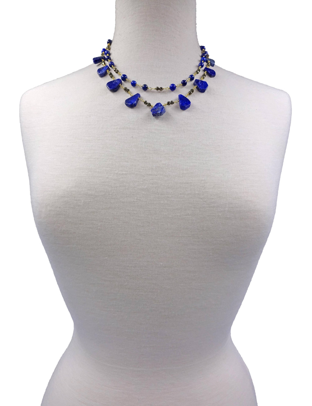 IST Jewelry - Lapis and Pyrite Necklace