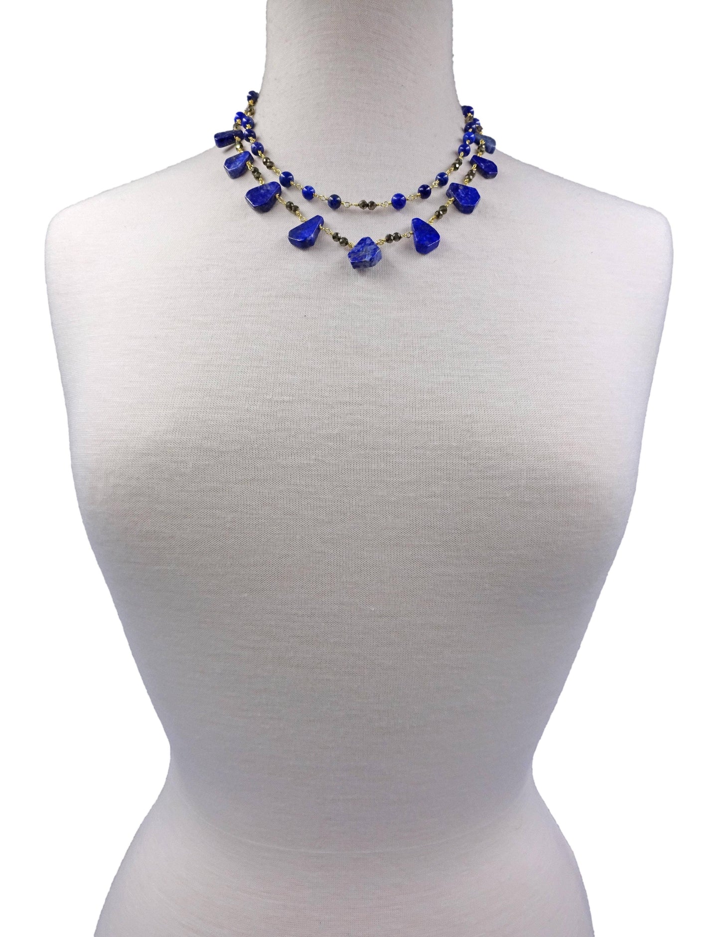 IST Jewelry - Lapis and Pyrite Necklace
