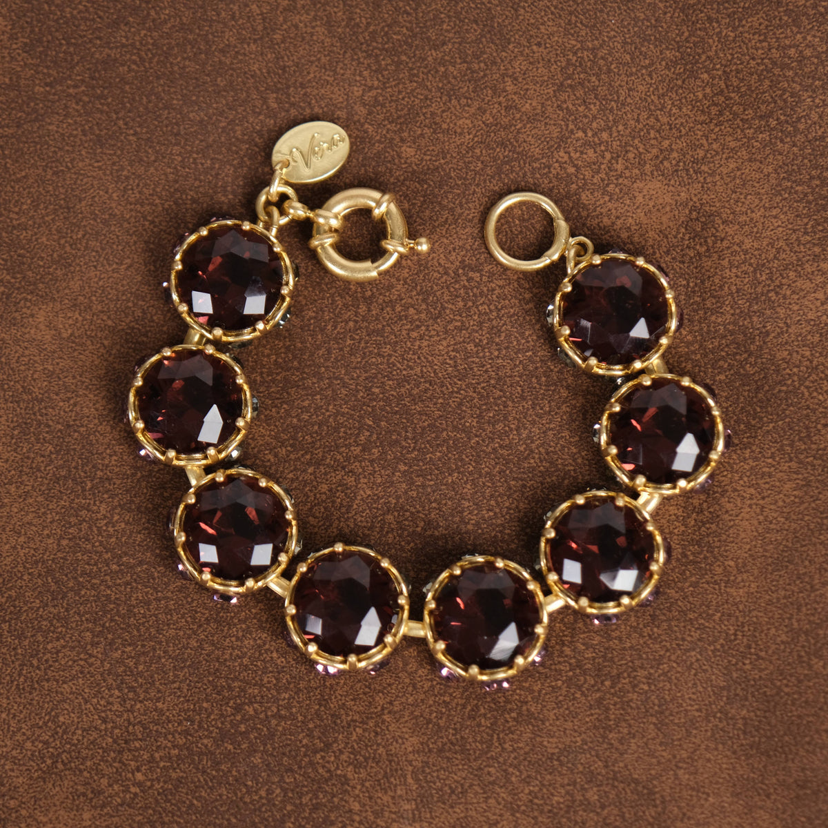 GirlyPirateCo - Vintage 18K Gold Plated Crystal Bracelet Mother's Day Gift