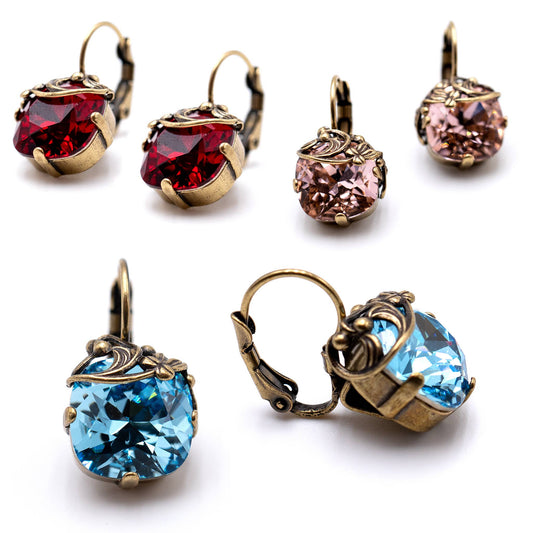 Soul Collection - Valentina drop earrings with premium crystal