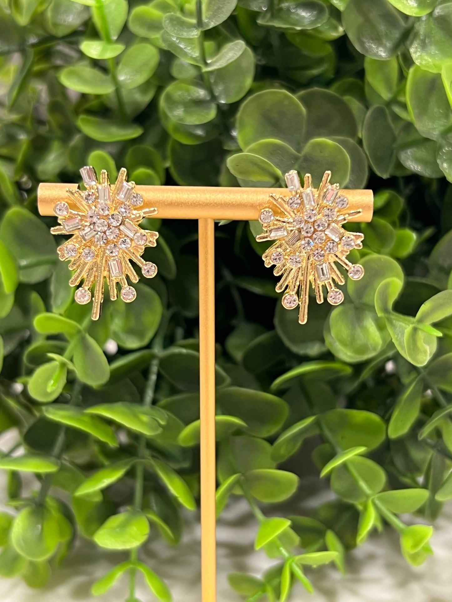 Buttoned Up with Lux - Sparkle Stud Earrings