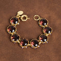 GirlyPirateCo - Vintage 18K Gold Plated Crystal Bracelet Mother's Day Gift
