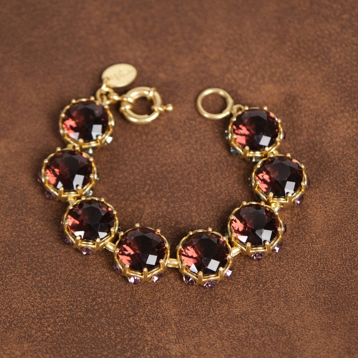 GirlyPirateCo - Vintage 18K Gold Plated Crystal Bracelet Mother's Day Gift