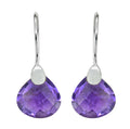 Tiramisu - 925 Sterling Silver Purple Amethyst Gemstone Earring