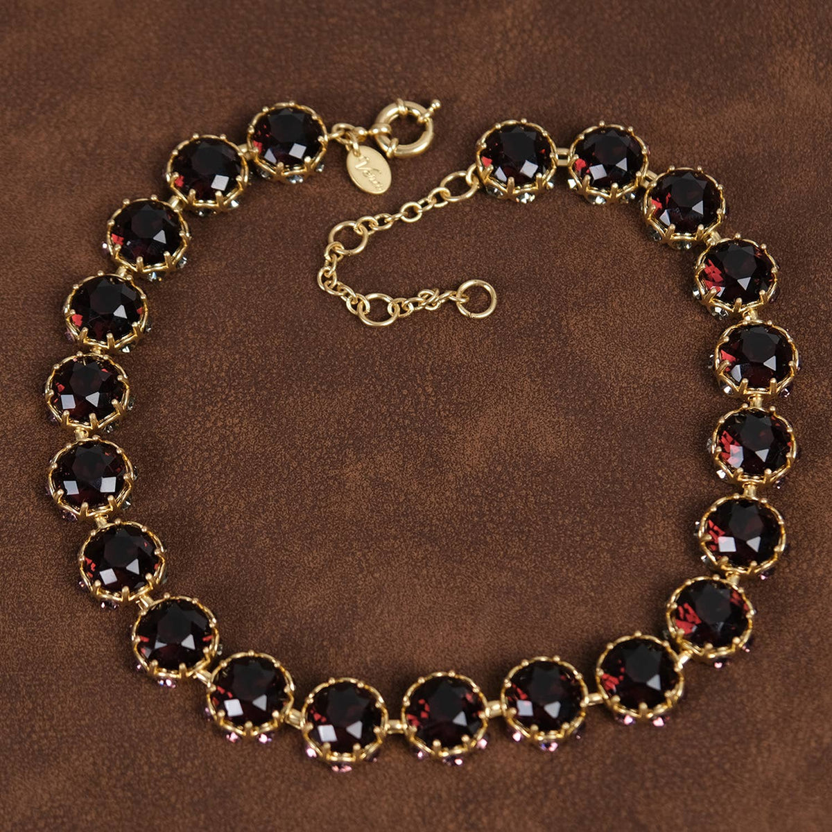 GirlyPirateCo - Vintage Elegant 18K Gold Plated Crystal Choker Necklace