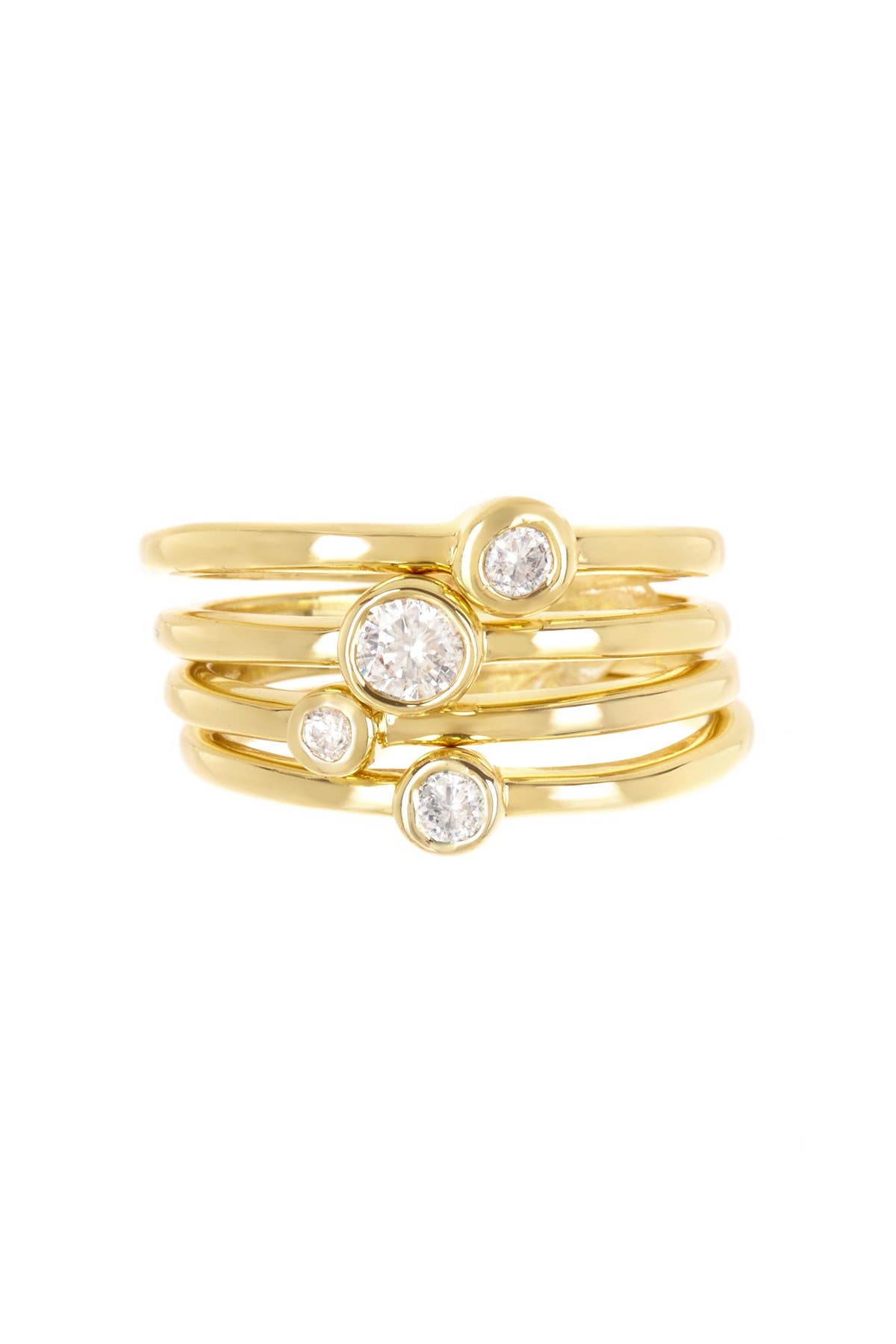 Zoey Simmons - CZ Stack Ring Set - GF